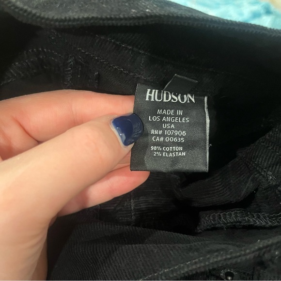 Hudson black corduroy flare pants - Picture 3 of 9